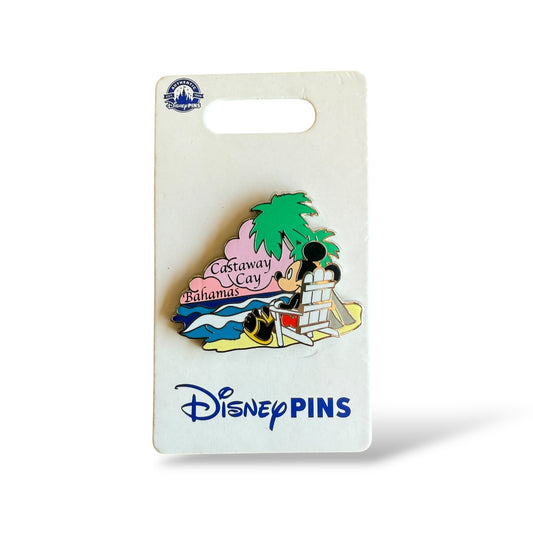 DCL Mickey at Castaway Cay Pin
