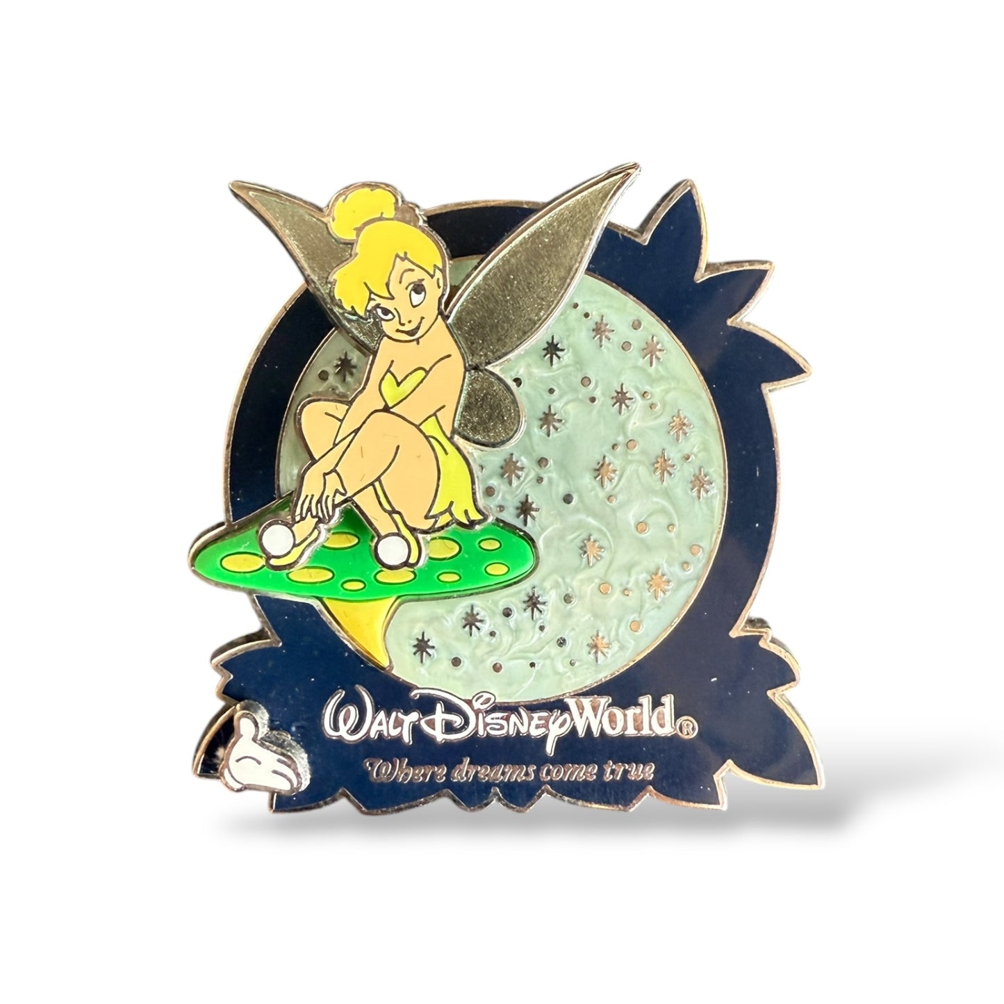 WDW White Glove Where Dreams Come True Tinker Bell Pin