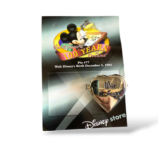 Disney Store 100 Years of Dreams Walt Disney's Birth Pin