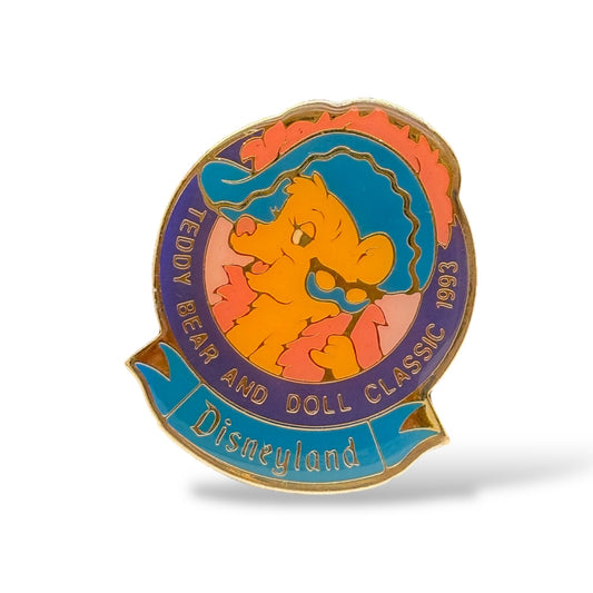 DLR 1993 Disneyland Teddy Bear Convention Teddi Bara Masquerade Mask Pin