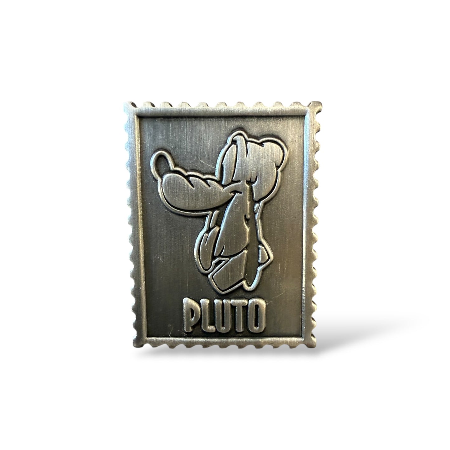 DEC Pewter Stamp Pluto Pin