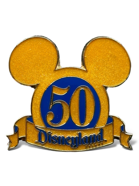 DLR 50th Anniversary Gold Logo Pin