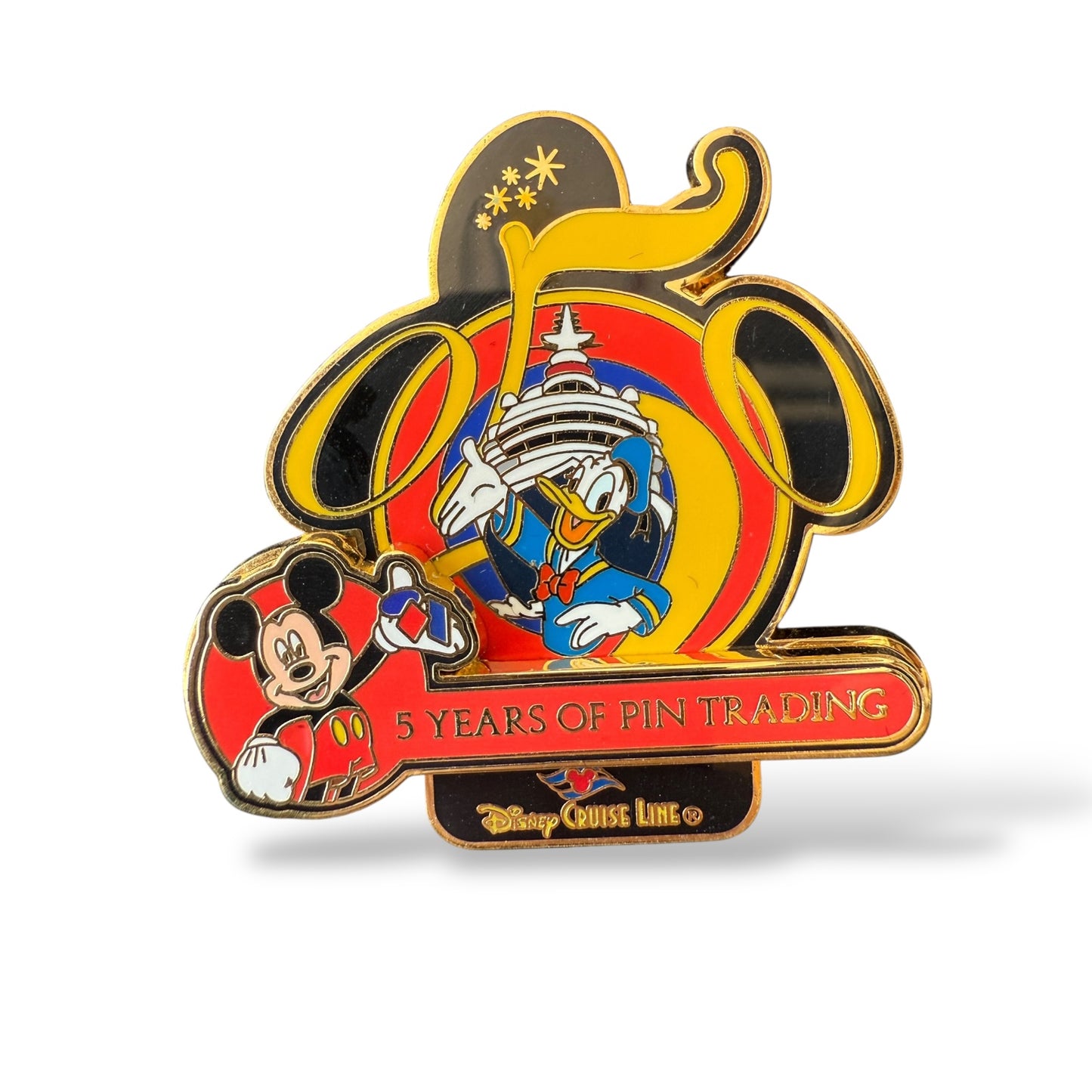 WDW 5 Years of Pin Trading Collection Donald Duck Disney Cruise Line Pin
