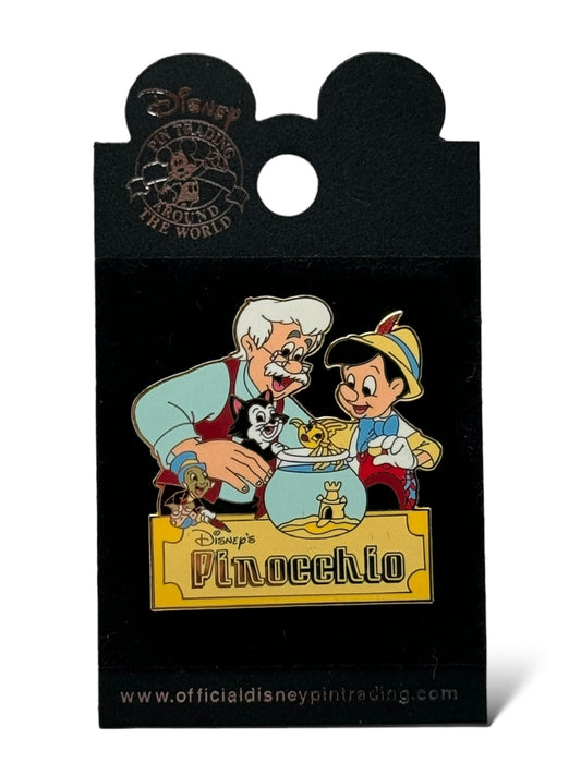 Disney Parks Pinocchio Family Geppetto and Cleo Pin