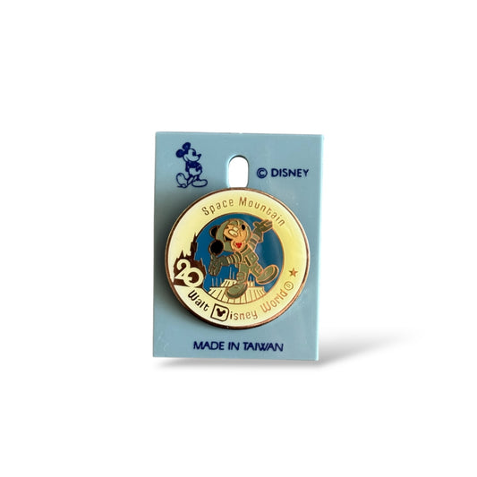 WDW 20th Anniversary Space Mountain Mickey Pin