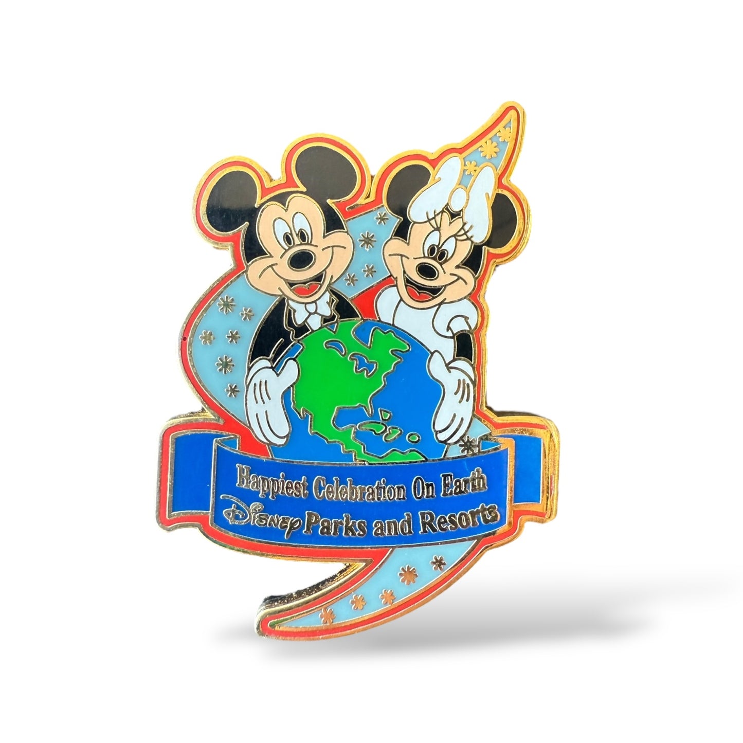DLR Happiest Pin Celebration On Earth Mickey and Minnie Energizer Pin
