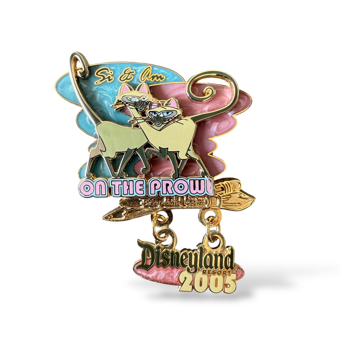 DLR Artist Choice Si and Am On the Prowl Dangle Pin