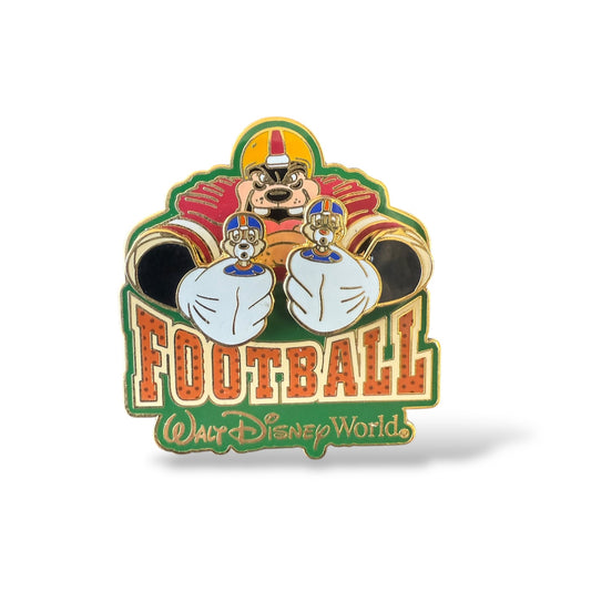 WDW 2002 Big Pin Game Event Football Pete with Chip n' Dale Pin