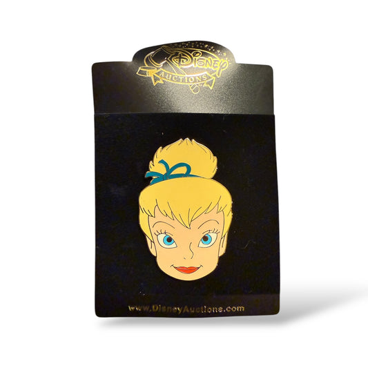 Disney Auctions Tinker Bell Face Jumbo Pin