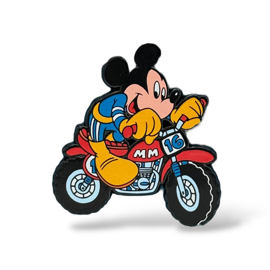 UKDS Plastic Mickey and His Gang Motorcycle Pin