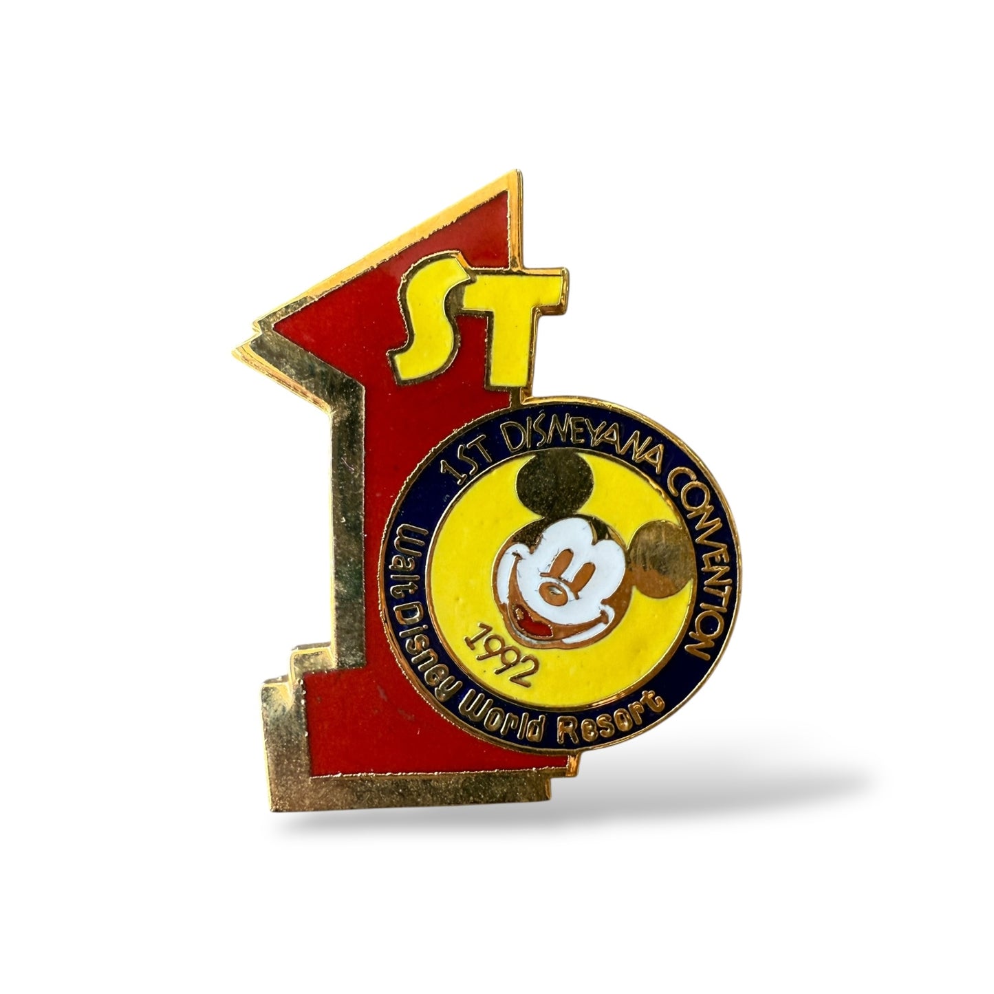 WDW Mickey Mouse 1st Disneyana Convention Logo 1992 Pin