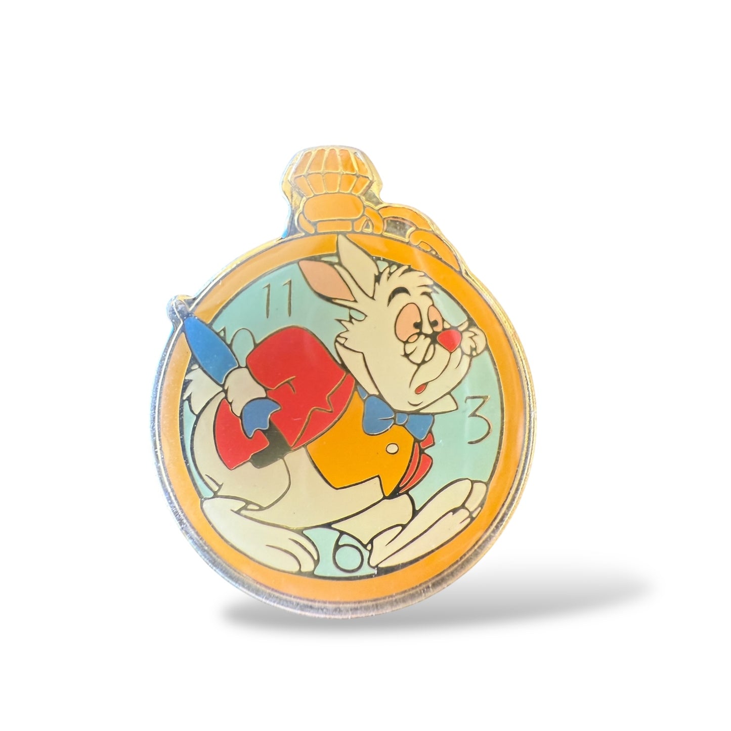 JDS White Rabbit Pocket Watch Pin
