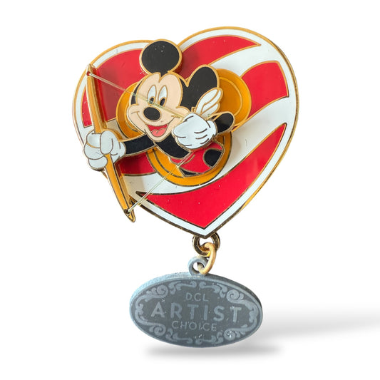 DCL Artist Choice February 2002 Cupid Mickey Dangle Pin