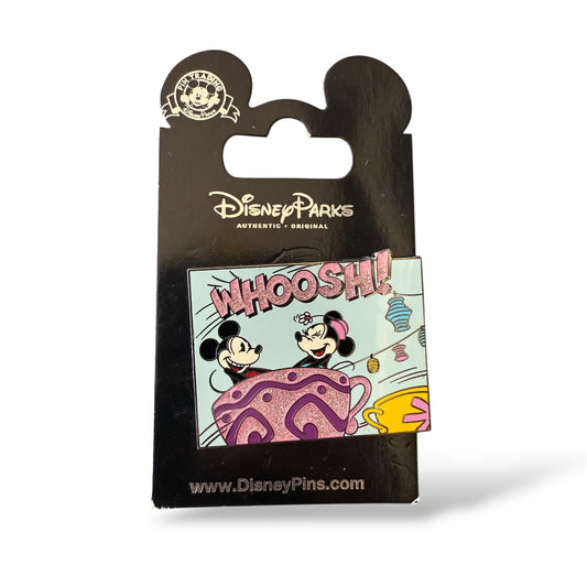 Disney Parks Whoosh Tea Cups Mickey and Minnie Pin