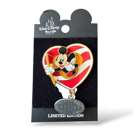 DCL Artist Choice February 2002 Cupid Mickey Dangle Pin