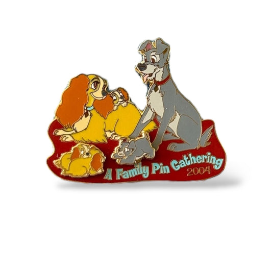 WDW A Family Pin Gathering Lady and The Tramp Pin