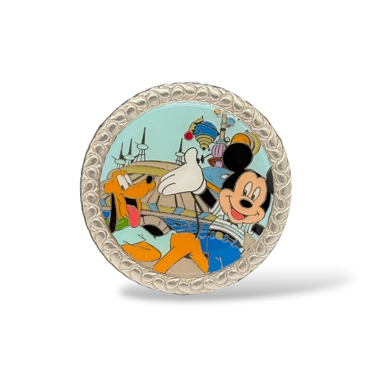 HKDL Park Map Series Mickey & Pluto Pin