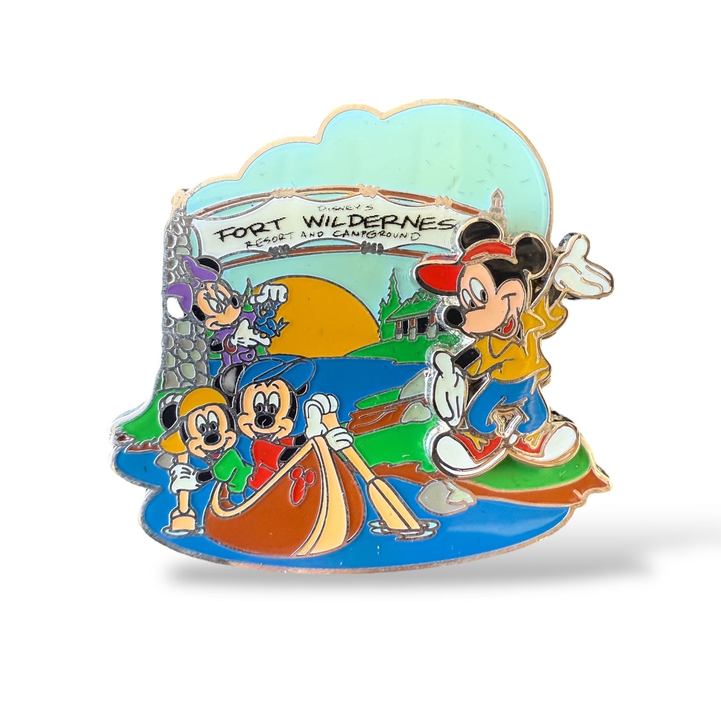 WDW Fort Wilderness Resort and Campground Mickey and Nephews Pin