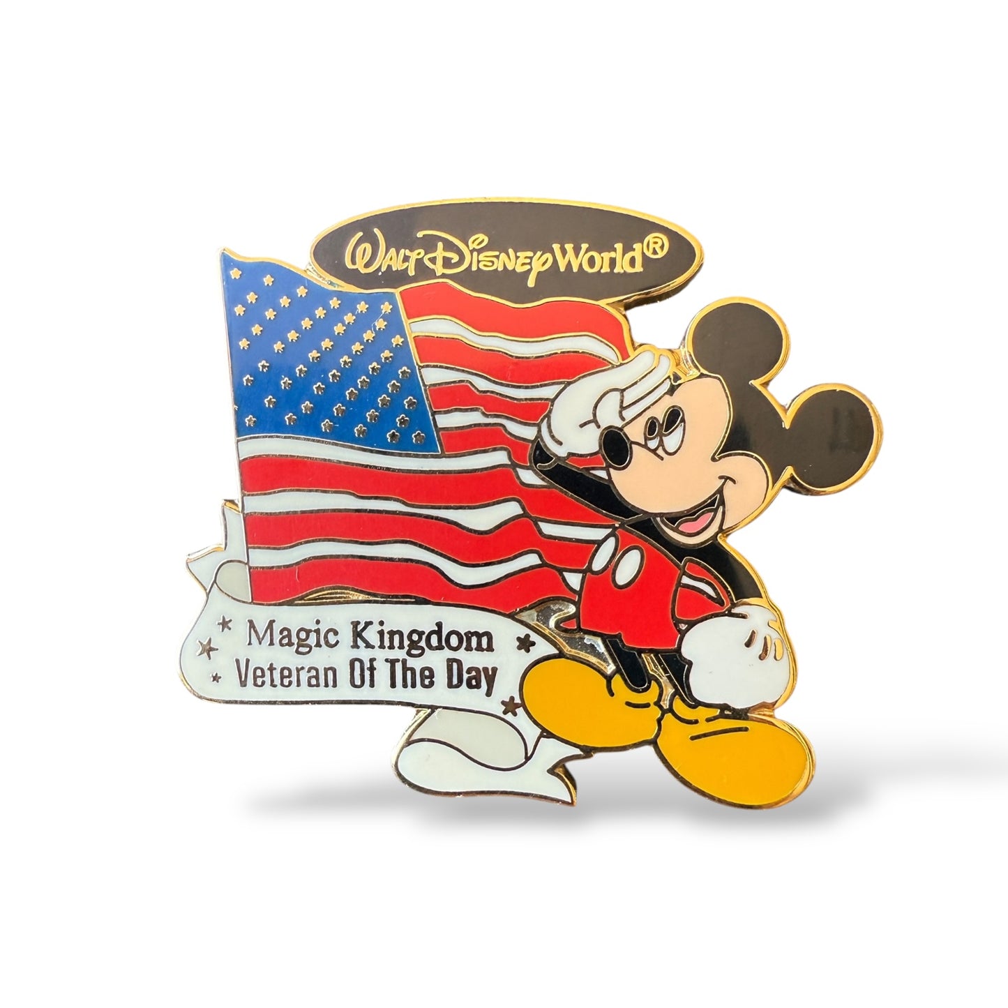 WDW Mickey Mouse Magic Kingdom Veteran of the Day Pin
