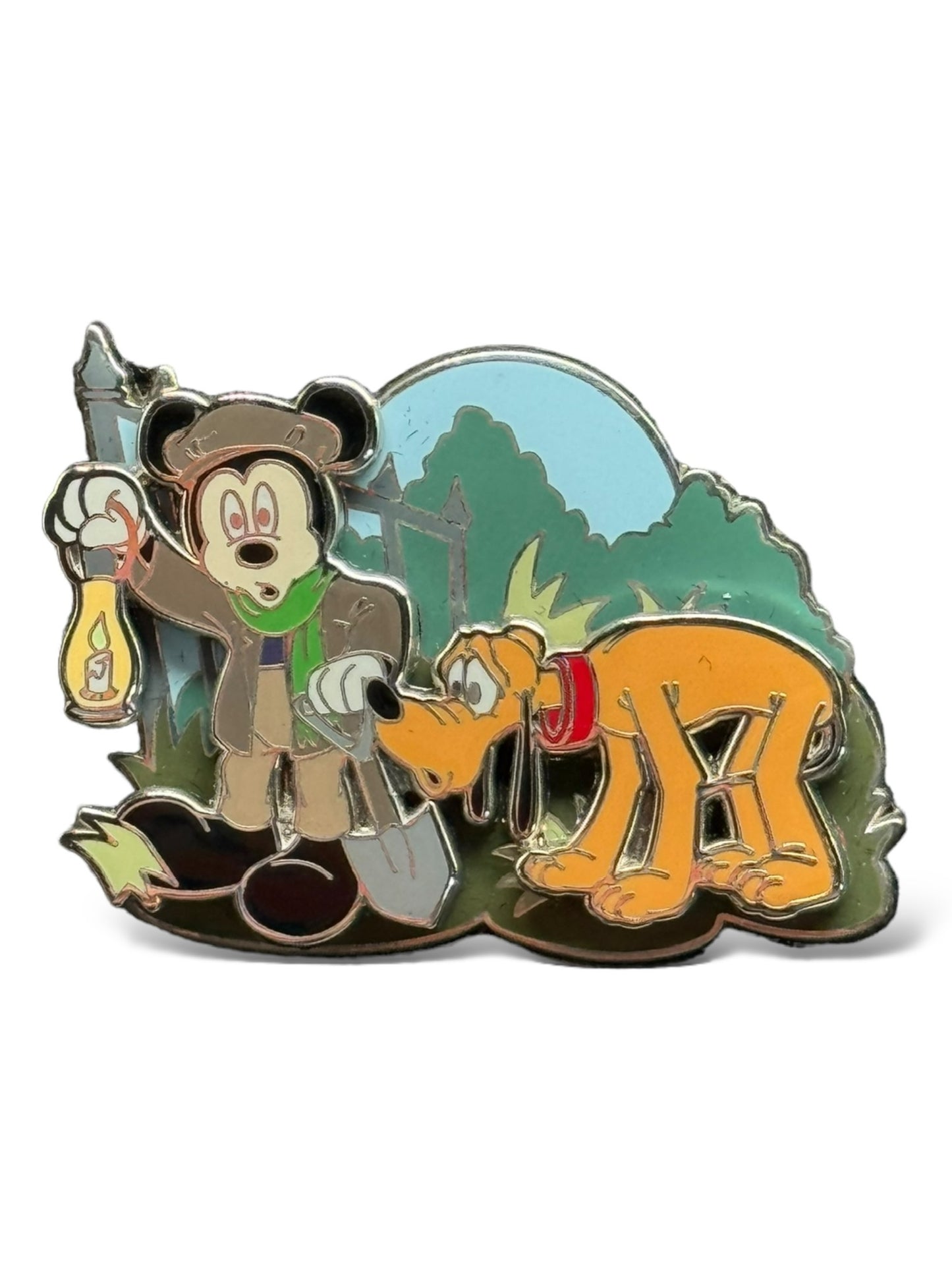 DLR Create-A-Pin Haunted Mansion Mickey and Pluto Pin
