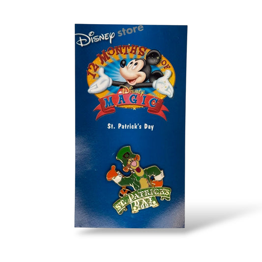 Disney Store 12 Months of Magic St. Patricks Day 2002 Tigger Pin