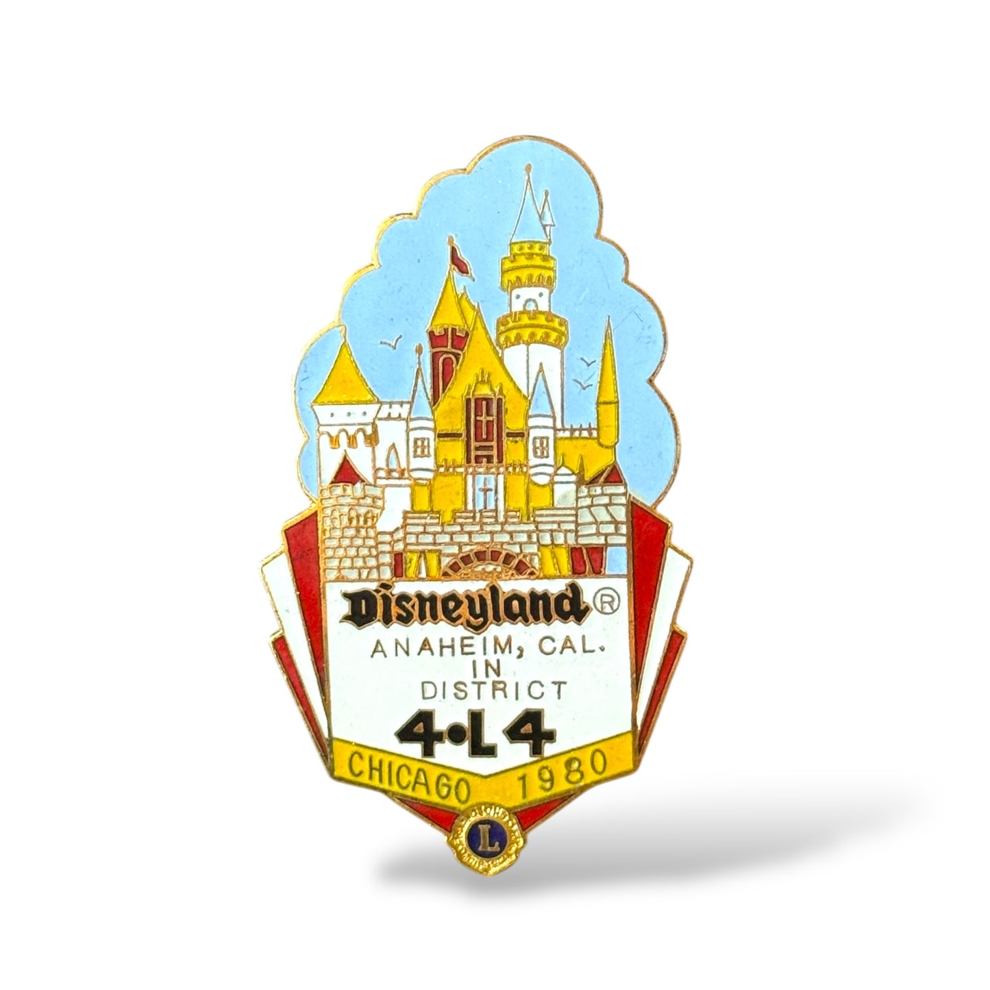 DLR Lions Club Chicago, Illinois Sleeping Beauty's Castle 1980 Pin