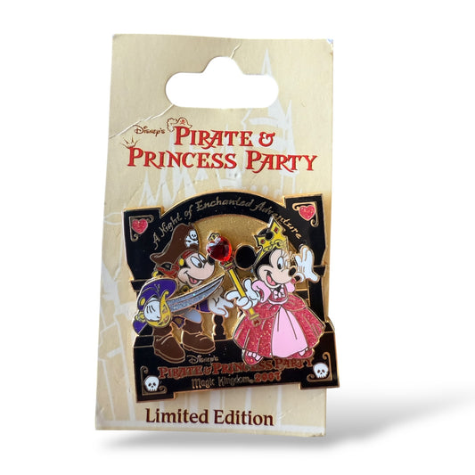 WDW Pirate & Princess Party 2007 Mickey & Minnie Mouse Pin