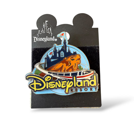 DLR Disneyland Resort Blue 3D Logo Pin