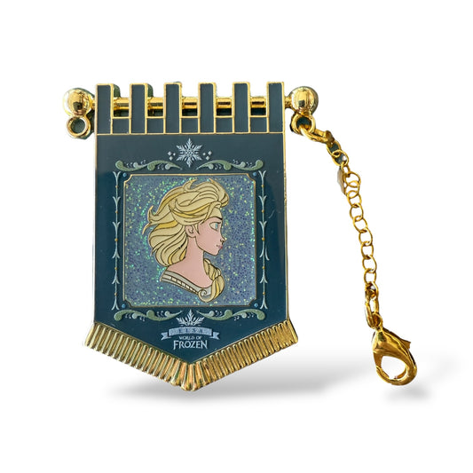 HKDL World of Frozen Chain Banner Elsa Pin