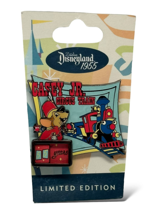 DLR Dateline: Disneyland 1955 55 Years Casey Jr. Circus Train Pin