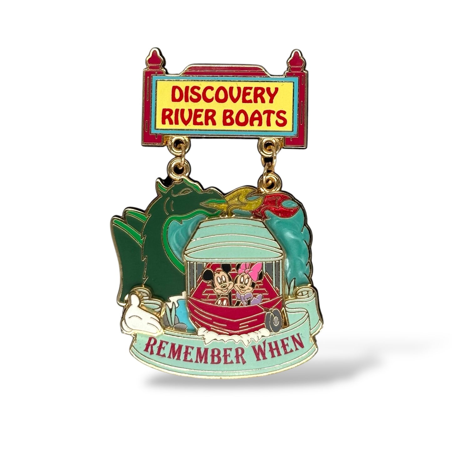 WDW White Glove Remember When Mickey and Minnie Discovery River Boats Pin