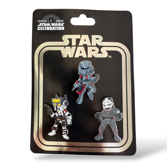 Disney Parks Star Wars Celebration 2022 Tech, Echo, and Wrecker Pin