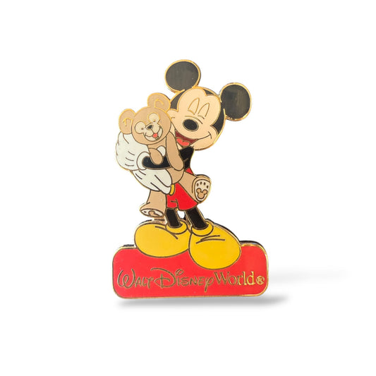 WDW Mickey and Duffy Holding a Teddy Bear Pin