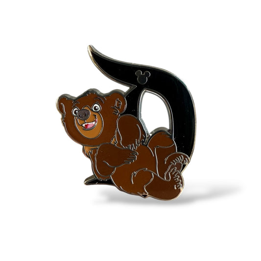 Cast Lanyard Disney "D" Koda Hidden Mickey Pin