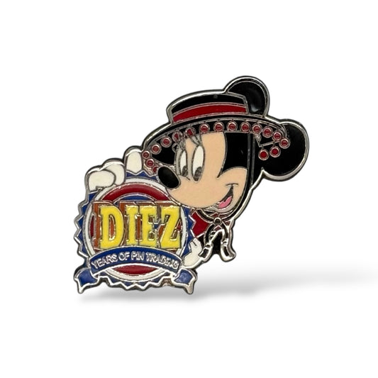 WDW 10th Pin Trading Anniversary Promotion Minnie Pin