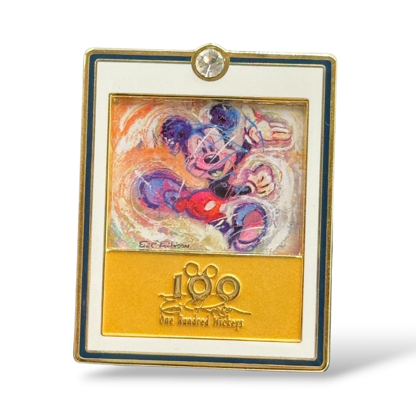 DLR One Hundred Mickeys Splatter Mouse Pin