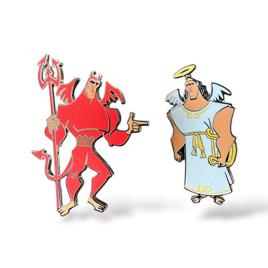 DLRP The Emperor's New Groove Kronk as Angel and Devil Pin Set