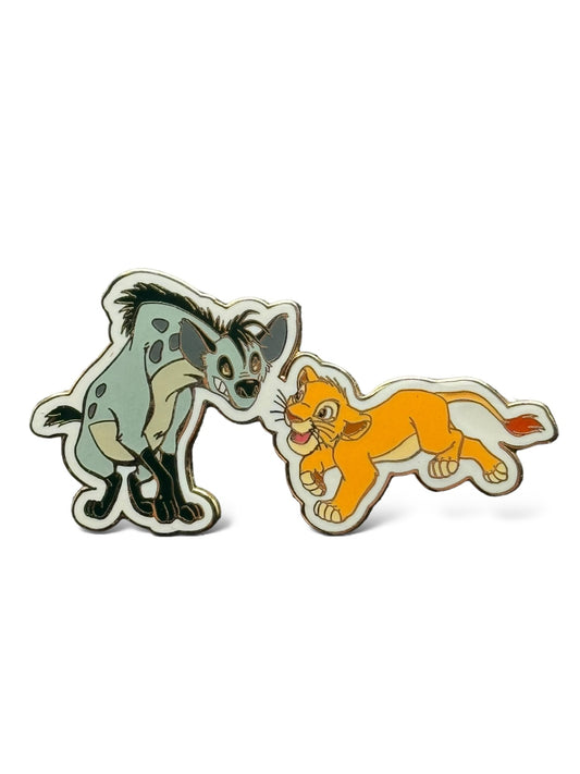 WDW Mickeys Super Star Trading Team Simba and Shenzi Pin