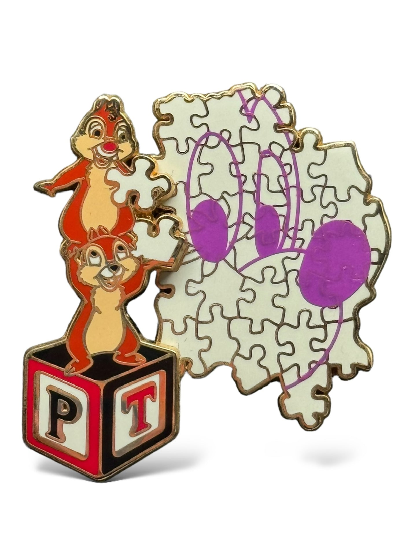DLR Create-A-Pin Putting the Pieces Together Chip n' Dale Pin