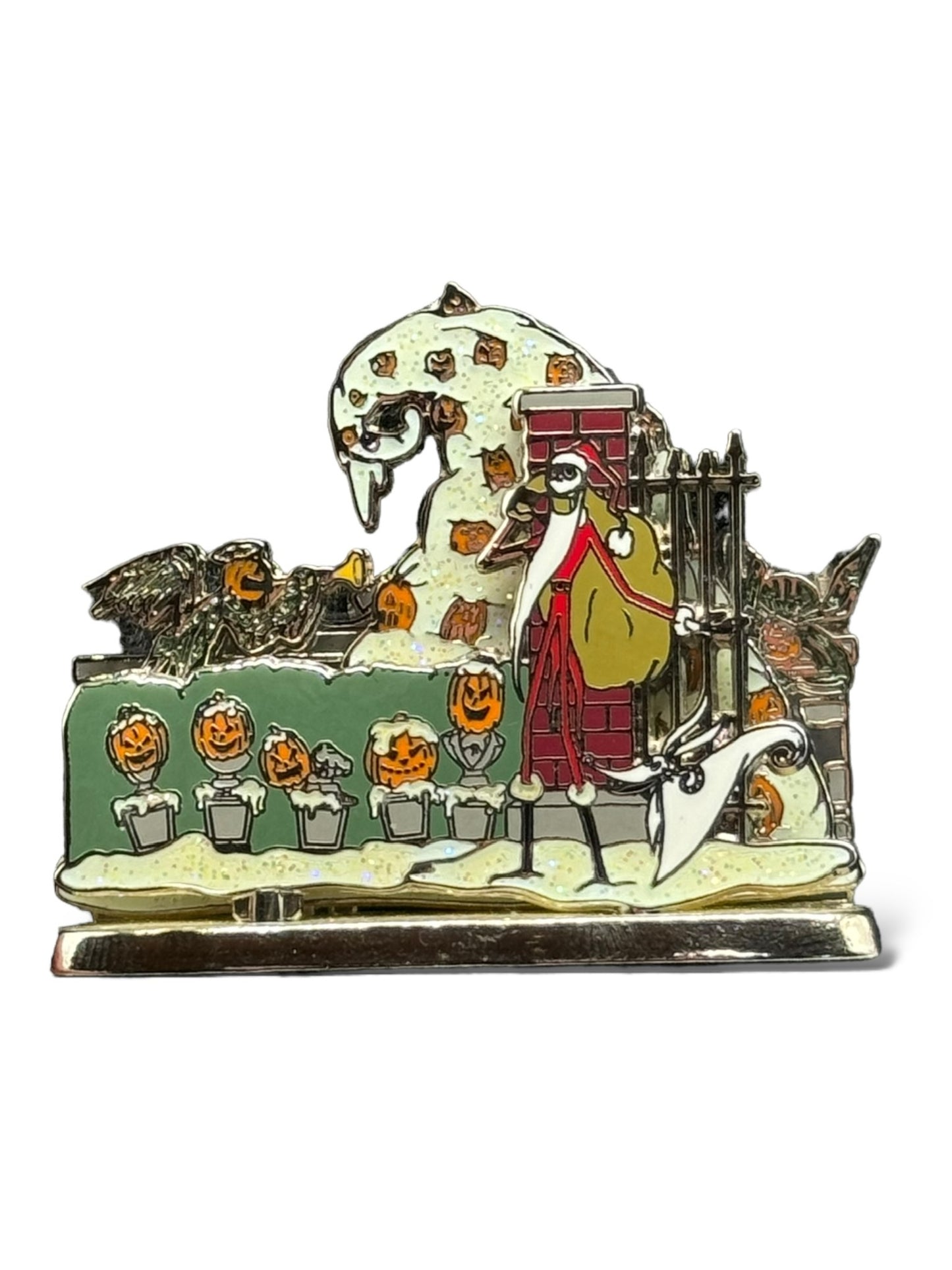 DLR Haunted Mansion Holiday Jack Skellington in Graveyard Diorama Pin
