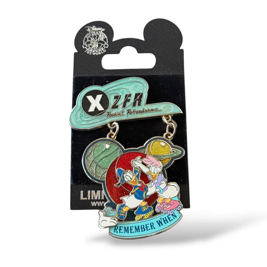 WDW White Glove Donald and Daisy XZFR Rockin Rollerdrome Pin