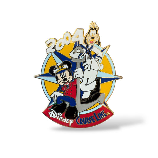 DCL Mickey and Goofy Anchor 2004 Pin