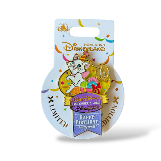 HKDL Walt Disney's Birthday 2025 Marie Pin