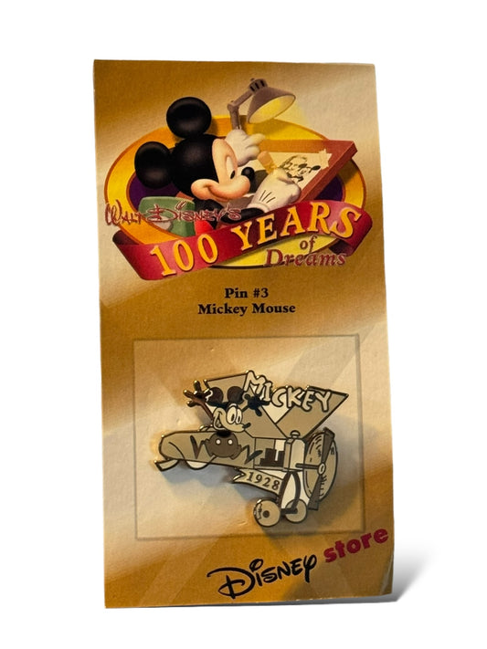 JDS 100 Years of Dreams Mickey Plane Crazy 1928 Pin