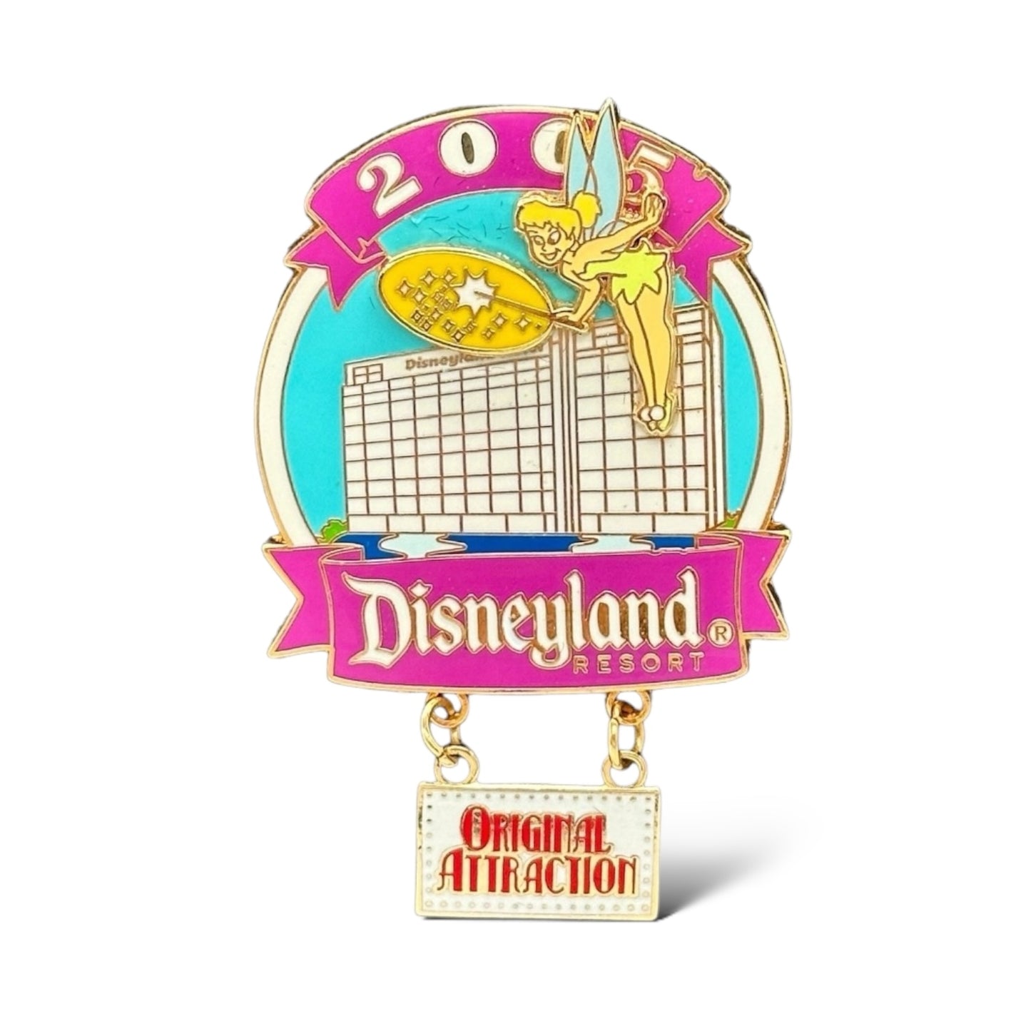 DLR Original Attraction Disneyland Hotel Tinker Bell Pin