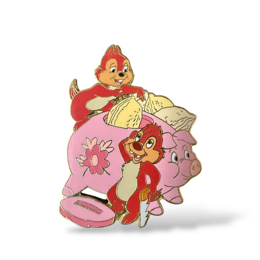 Disney Auctions Chip n' Dale Piggy Bank Pin