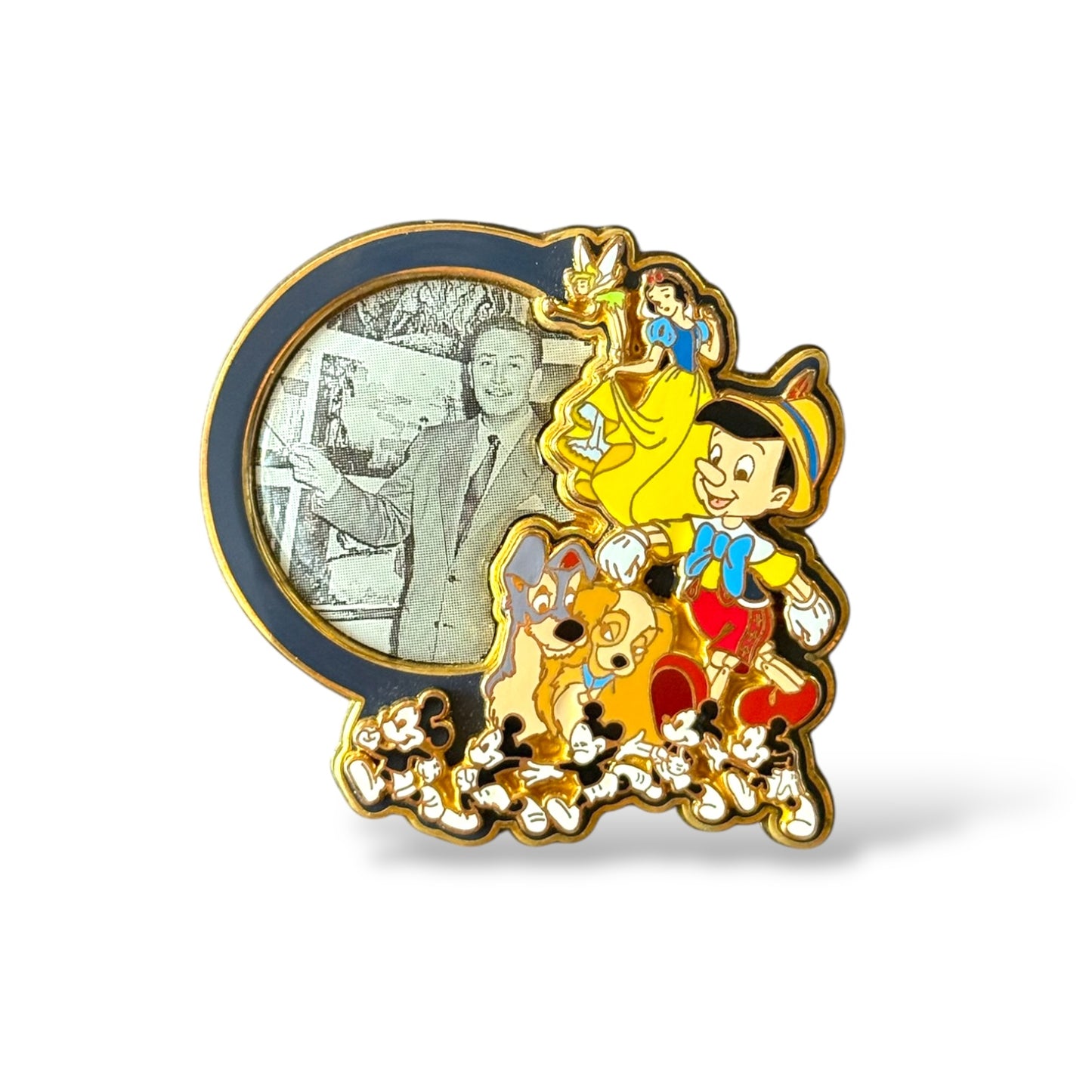 WDW Walt's Legacy Collection Pinocchio, Lady, Tramp, Snow White, Tinker Bell Pin