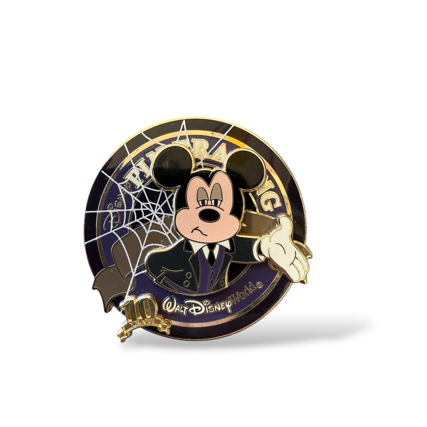 WDW 10th Anniversary Pin Trading Nights Mickey Haunted Mansion Butler Pin