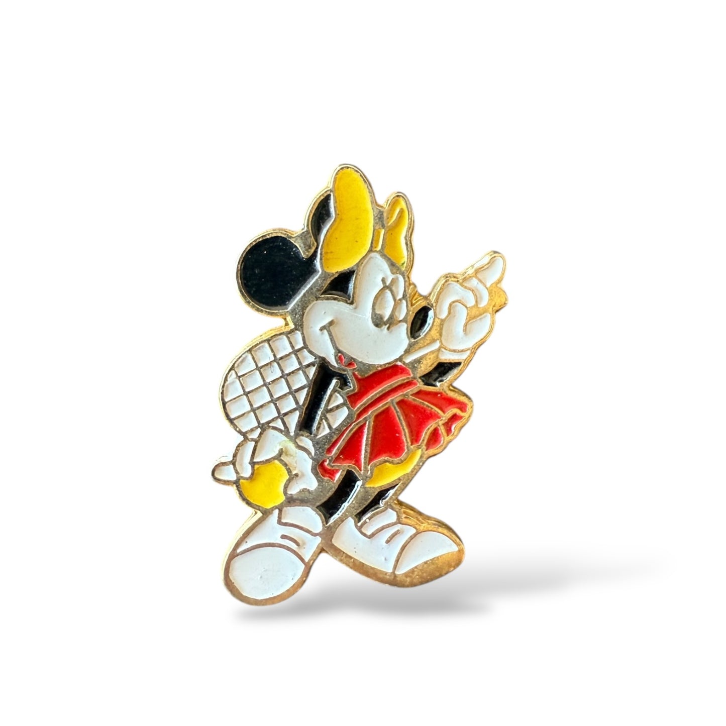 Disney Parks Older Minnie Mouse Playing Tennis Pin