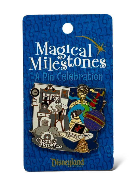 DLR Magical Milestones Then and Now Carousel of Progress to Innoventions Pin